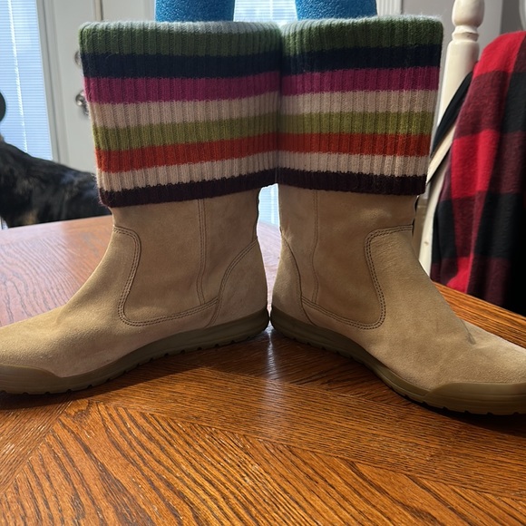 Coach Tatum suede multicolor wool boots sz 9 - Picture 7 of 8